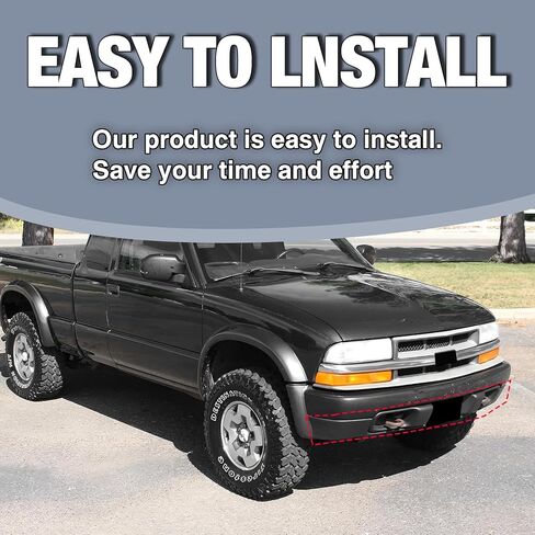 Carpartsdepot الأمامي السد الوفير فالس انحراف الهواء السفلي متوافق مع شيفروليه 1998-2004 S10 و 1998-2005 السترة (ث/س الثقوب مصباح الضباب) in Kuwait