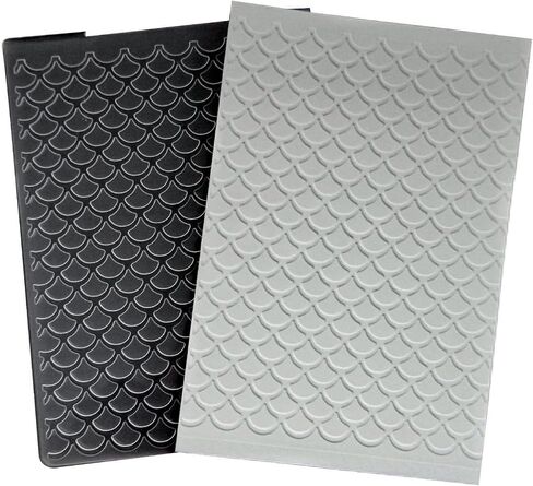 Arbuya Craked Glass Texture 3D Plastic Embossing Folders for Card Making or Journaling DIY Template Photo Album Paper Handmade Scrapbooking Craft Decoration Mold 5"x7" in Kuwait