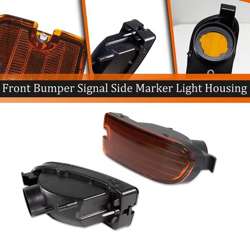 ADIIL 2PCS Amber Lens LED Front Bumper Signal Side Marker Light Housing Kit For 1999-2001 Subaru Impreza Side Marker Corner Parking Turn Signal Light Accessories in Saudi Arabia