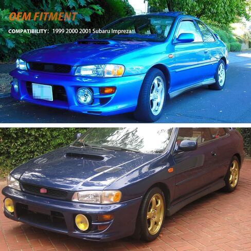 ADIIL 2PCS Amber Lens LED Front Bumper Signal Side Marker Light Housing Kit For 1999-2001 Subaru Impreza Side Marker Corner Parking Turn Signal Light Accessories in Saudi Arabia