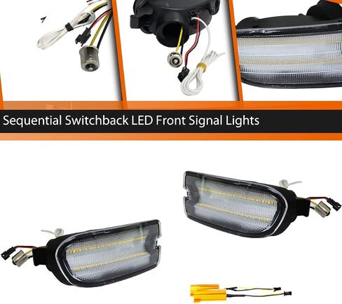 ADIIL 2PCS Amber Lens LED Front Bumper Signal Side Marker Light Housing Kit For 1999-2001 Subaru Impreza Side Marker Corner Parking Turn Signal Light Accessories in Saudi Arabia