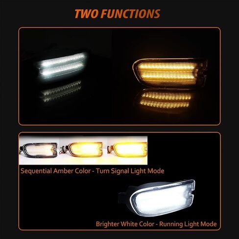 ADIIL 2PCS Amber Lens LED Front Bumper Signal Side Marker Light Housing Kit For 1999-2001 Subaru Impreza Side Marker Corner Parking Turn Signal Light Accessories in Saudi Arabia