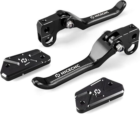 NICECNC Purple Front Rear Brake Levers & Brake Reservoir Covers Compatible with Surron Light bee X/S/ L1E Motorcycle Aluminum CNC Brake Lever Compatible with Segway X160 X260 See Fitment in Saudi Arabia