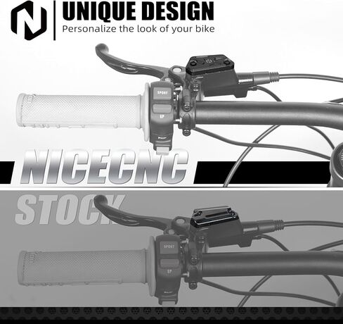 NICECNC Purple Front Rear Brake Levers & Brake Reservoir Covers Compatible with Surron Light bee X/S/ L1E Motorcycle Aluminum CNC Brake Lever Compatible with Segway X160 X260 See Fitment in Saudi Arabia