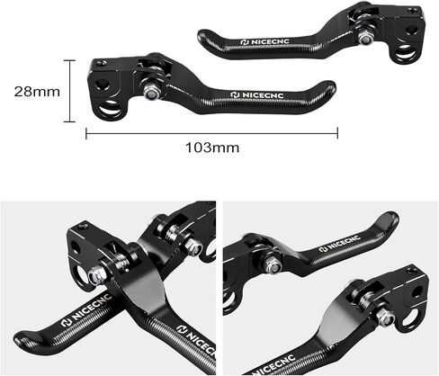 NICECNC Purple Front Rear Brake Levers & Brake Reservoir Covers Compatible with Surron Light bee X/S/ L1E Motorcycle Aluminum CNC Brake Lever Compatible with Segway X160 X260 See Fitment in Saudi Arabia