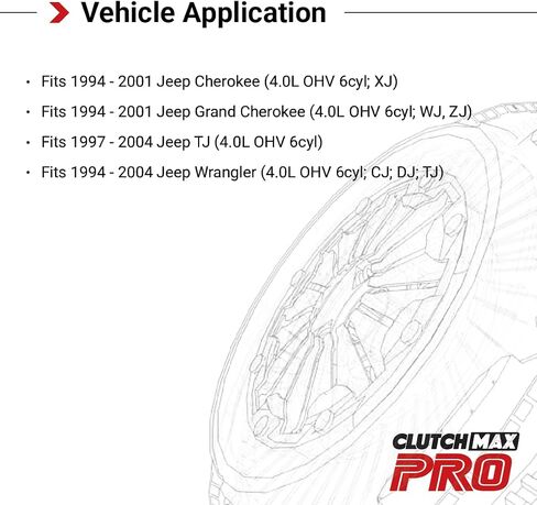 CMP Stage 3 Race Clutch Kit with Flywheel Fits Jeep 1994-2001 Grand Cherokee 1997-2004 TJ 1994-2004 Wrangler 4.0L OHV 6cyl XJ WJ ZJ CJ DJ in Saudi Arabia