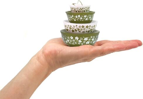 Vintage Bowl Christmas Ornament in Spring Blossom – Retro Holiday Tree Decor in Resin in Saudi Arabia