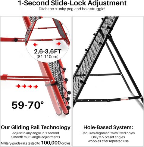 Double Sided Rebounder Net Soccer Training Equipment,Soccer Goal Kickback Target Adjustable for Kids Play Teaching Practise Equipment,Adjustable Portable Soccer Nets for Garden in Saudi Arabia