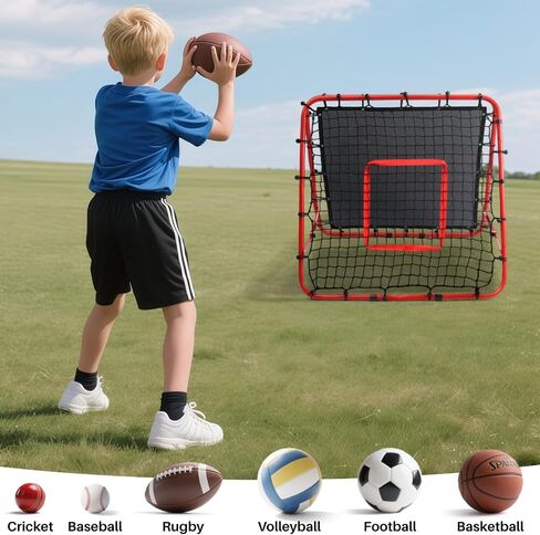Double Sided Rebounder Net Soccer Training Equipment,Soccer Goal Kickback Target Adjustable for Kids Play Teaching Practise Equipment,Adjustable Portable Soccer Nets for Garden in Saudi Arabia