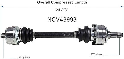 GSP NCV48998 مجموعة عمود محور CV - الخلفية اليسرى أو اليمنى (سائق أو جانب راكب) in Saudi Arabia