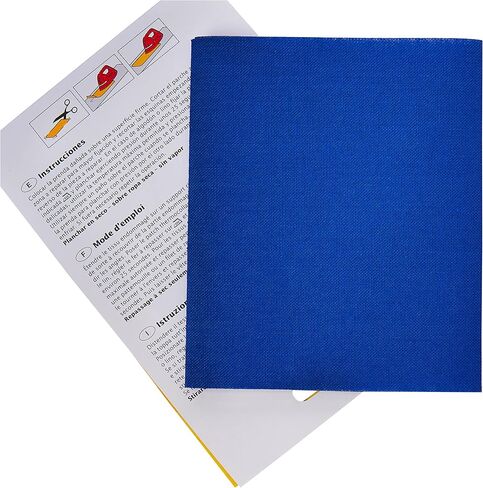 Kleiber 40 x 12 cm Extra Soft Cotton Iron-On Repair Patch, White in Kuwait