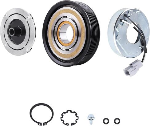 MaxPeedingRods A/C AC ضاغط القابض التجميع لـ RAM 1500 V6 3.6L 2014-2019 6 Groove 68158901AE in Saudi Arabia