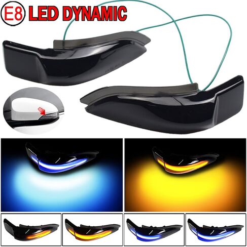 LED Dynamic Side Mirror Turn Signal Indicator Light Compatible for Toyota Corolla Camry Prius C Avalon RAV4 2013 2016 Indicator Blinker Sequential Rear View Mirror LED Light Pack for 2 in Saudi Arabia