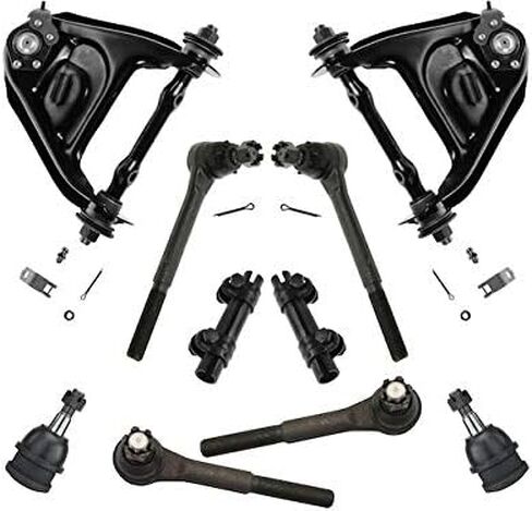 Front Control Arm Ball Joint Tie Rod End Kit - 10 Piece - Compatible with 1975-1986 Chevy C10 in Saudi Arabia