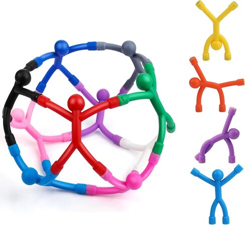 LOVIMAG Fridge Magnets Toys, 10 Pcs Magnetic Toys, Colorful Magnetic People, Magnet Men, Refrigerator Magnets for Kids, Quiet Fidget Toys for Travel, Cute Magnets for Whiteborad, Locker Decorative in Saudi Arabia