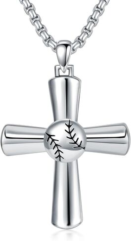 925 Sterling Silver Cross Pendant Necklace for Men & Boy with 2.5MM, 22+2 Inches Round Box Chain Jewelry Gift for Christmas, Valentine's Day, Father's Day, Birthday in Saudi Arabia