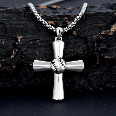 925 Sterling Silver Cross Pendant Necklace for Men & Boy with 2.5MM, 22+2 Inches Round Box Chain Jewelry Gift for Christmas, Valentine's Day, Father's Day, Birthday in Saudi Arabia