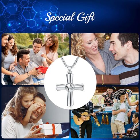 925 Sterling Silver Cross Pendant Necklace for Men & Boy with 2.5MM, 22+2 Inches Round Box Chain Jewelry Gift for Christmas, Valentine's Day, Father's Day, Birthday in Saudi Arabia