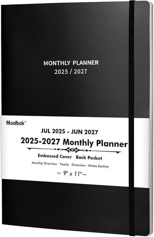 Maaibok Planner 2025-2026-2025-2026 المخطط الأكاديمي ، يوليو 2025-Jun 2026 Planner ، 8 "× 10" مخطط شهري أسبوعي مع علامات تبويب شهرية ، قوائم مهام ، ملزمة مزدوجة ، سميكة ، مثالية للتعلم in Kuwait