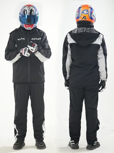 Rain Suit for Men Women, Waterproof Rain Jacket Pant for Motorcycle Golf Hiking Cycling Rain Gear Coat in Kuwait