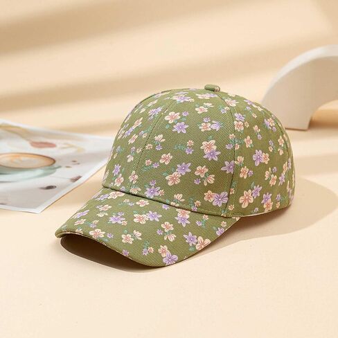 Women Fashion Floral Baseball Cap Ponytail Hat Dad Hat Adjustable Golf Tennis Hat Baseball Hat for Summer Sporting Hiking in Kuwait