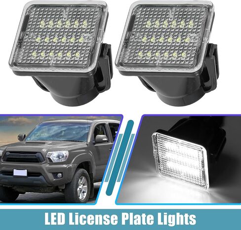 X AutoHaux LED LED LID LIGHT TAG LAMP ASSEMBLY لتويوتا TUNDRA 2014-2020 لـ Toyota Tacoma 2016-2021 LED LED الخلفي الكامل مصباح LIDE LIGHT 2PCS in Saudi Arabia
