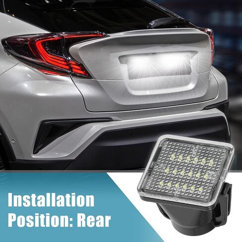 X AutoHaux LED LED LID LIGHT TAG LAMP ASSEMBLY لتويوتا TUNDRA 2014-2020 لـ Toyota Tacoma 2016-2021 LED LED الخلفي الكامل مصباح LIDE LIGHT 2PCS in Saudi Arabia