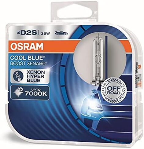 OSRAM XENARC Cool Blue Boost D2S, HID headlamp, 66240CBB-HCB, hyper blue light, 85V, 35W, offroad-only, duobox (2 lamps) in Saudi Arabia