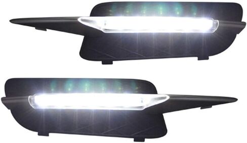 iJDMTOY Xenon White 18W High Power Lower Bumper Trim Replace LED Daytime Running Light DRL Lamps Compatible with 2007-2010 Pre-LCI BMW E70 X5 in Saudi Arabia