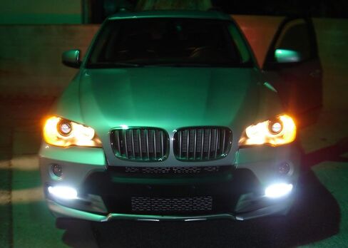 iJDMTOY Xenon White 18W High Power Lower Bumper Trim Replace LED Daytime Running Light DRL Lamps Compatible with 2007-2010 Pre-LCI BMW E70 X5 in Saudi Arabia