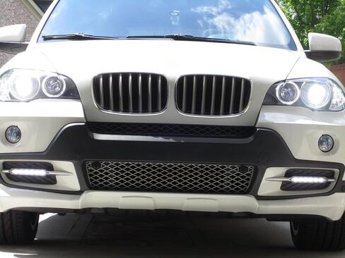 iJDMTOY Xenon White 18W High Power Lower Bumper Trim Replace LED Daytime Running Light DRL Lamps Compatible with 2007-2010 Pre-LCI BMW E70 X5 in Saudi Arabia