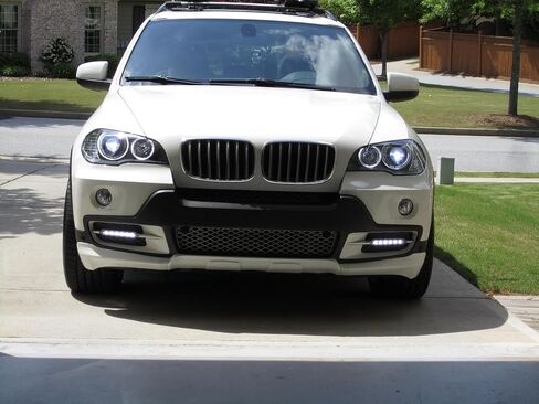 iJDMTOY Xenon White 18W High Power Lower Bumper Trim Replace LED Daytime Running Light DRL Lamps Compatible with 2007-2010 Pre-LCI BMW E70 X5 in Saudi Arabia