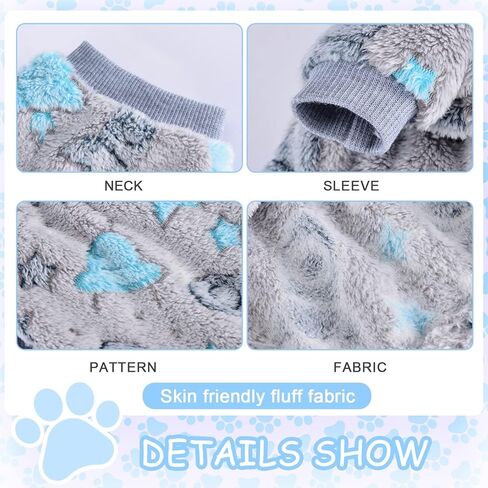 Sebaoyu Dog Pajamas for Small Dogs, Glow in Dark Tie Dye Unicorn Dog Sweater, Super Soft Velvet Material Yorkie Chihuahua Tiny Dog Clothes Outfits (XX-Small) in Kuwait