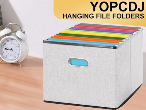 Hanging File Folders, 50 Pack Letter Size Hanging File folders with 1/5-cut Tabs, Stay Organized for Your Home and Office Bulk File, Documents and Paper, 10 Colors in Kuwait
