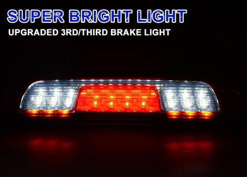 PIT66 LED 3rd Brake Light ، متوافق مع 2014-2018 Chevy Silverado/2014-2018 GMC Sierra 1500 2500HD 3500HD Clear Housing Lens in Kuwait