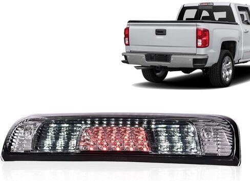 PIT66 LED 3rd Brake Light, Compatible with 2014-2018 Chevy Silverado/2014-2018 GMC Sierra 1500 2500HD 3500HD Clear Housing Clear Lens in Kuwait