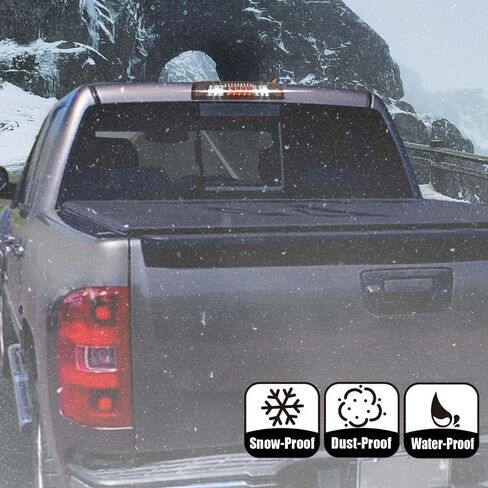 PIT66 LED 3rd Brake Light, Compatible with 2014-2018 Chevy Silverado/2014-2018 GMC Sierra 1500 2500HD 3500HD Clear Housing Clear Lens in Kuwait