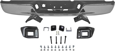 ACANII - For 2002-2008 Dodge Ram 1500 03-09 Ram 2500 3500 Piackup Truck Chrome Steel Rear Srep Bumper Complete Assembly in Saudi Arabia