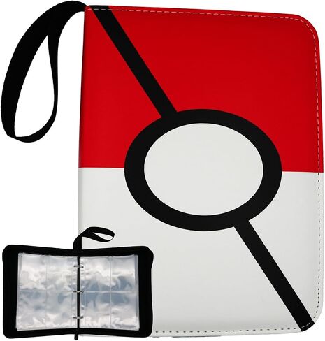 Football Card Binder, 400 Card Sleeves, 4 Pocket Card Binder, Card Collection Binder, Card Storage Organizer Case Compatible with Trading Card and Other Sports Cards in Saudi Arabia