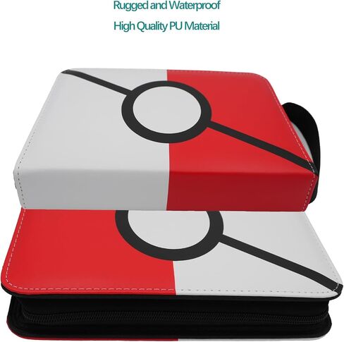 Football Card Binder, 400 Card Sleeves, 4 Pocket Card Binder, Card Collection Binder, Card Storage Organizer Case Compatible with Trading Card and Other Sports Cards in Saudi Arabia