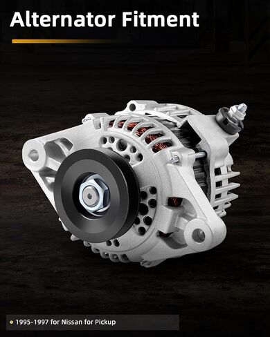 OCPTY Alternators Fit for Nissan Pickup 1995 1996 1997 2.4L l4，12V 60Amp 1-Groove Pulley Automotive Replacement Alternators Replaces 13644 AHI0016 23100-0S300 in Saudi Arabia