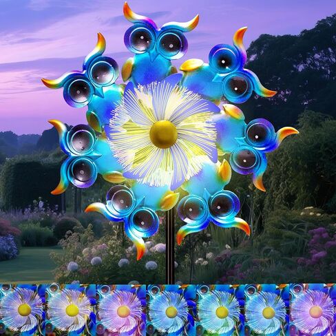 Sea Turtle Solar Wind Spinner for Yard and Garden ، 51 بوصة متغيرة للحديقة حصة LED LED LED الحركية الشمسية طاحونة طاحونة طاحونة محيطية في الهواء الطلق ديكور الرياح النحت الفناء الفناء للفناء واللحف والحديقة in Saudi Arabia