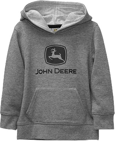 John Deere Boys Gray Black Logo Hoodie Sweatshirt Sizes 5 6 7 in Saudi Arabia