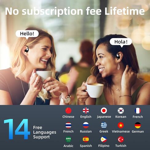 ترجمة AI سماعات الأذن في الوقت الفعلي لا توجد رسوم اشتراك مدى الحياة 3 في 1 سماعات أذن للمترجم مع AI Assistant Fit iOS و Android لأعمال السفر والدراسة الخارجية in Kuwait