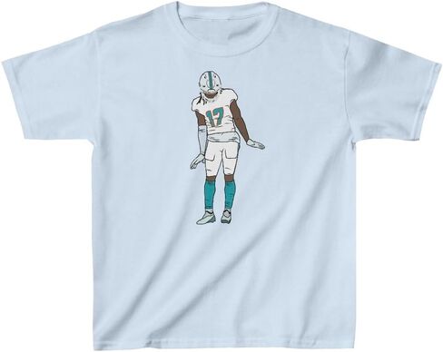 Youth T-Shirt Jaylen Waddle Dance Celebration Miami Football Tee Kids Sizes in Saudi Arabia