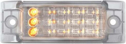 GG Grand General 77665 Rectangular Amber/Clear 15 LED Marker and Turn Light, 3 Wires in Saudi Arabia