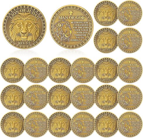 20 PCS مسيحي جذر في المسيح عملة الرب هو رموز الرموز الصخرية العملات الرموز المسيحية مضحكة الرمز الجيب للصلاة (أنيقة) in Kuwait