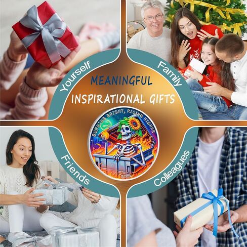 CHURYUML Emotional Dumpster Fire Coin Hilarious Everything is Fine Novelty Medallion Inspirational Funny Office Gifts Staff Appreciation Gifts Going Away Gift for Coworker Humorous Office Decor in Saudi Arabia
