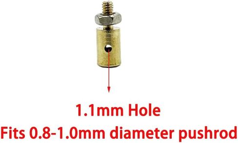 10pcs 2.1mm pushrod linkage موصل pushrod القابل للتعديل لصالح RC طائرة طائرة هليكوبتر إكسسوارات لعبة DIY (2.1 مم) in Kuwait