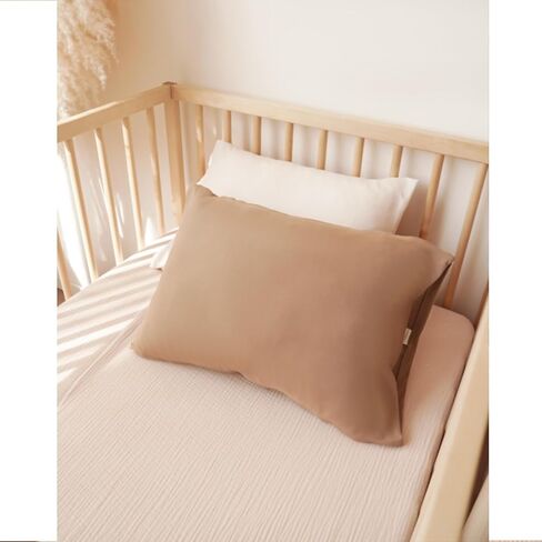 Konssy Toddler Pillowcase 2 Pack ، علبة وسادة صغيرة مطوية للسيد ، لوسادة 13x18 ، وسادة أطفال مريحة مع إغلاق المظروف (تزدهر ، توفي) in Kuwait